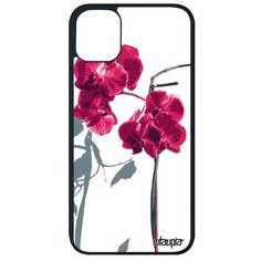 Противоударный чехол на смартфон // Apple iPhone 11 Pro Max // "Цветы" Экзотичный Флора, Utaupia, белый