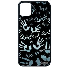 Чехол на смартфон // Apple iPhone 11 Pro Max // "Отпечаток ладони" Rasta Дизайн, Utaupia, черный