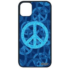 Дизайнерский чехол на смартфон // Apple iPhone 11 Pro Max // "Peace and Love" Мандала &, Utaupia, голубой