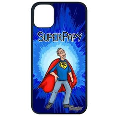 Стильный чехол на смартфон // iPhone 11 Pro Max // "Супердед" Комикс Веселый, Utaupia, синий
