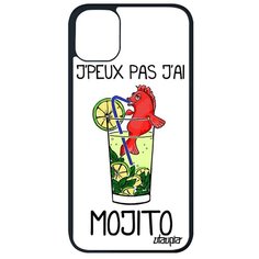 Противоударный чехол на смартфон // Apple iPhone 11 Pro Max // "Не могу - у меня мохито!" Принт Комикс, Utaupia, белый
