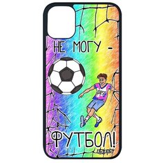 Противоударный чехол на смартфон // Apple iPhone 11 Pro Max // "Не могу - у меня футбол!" Карикатура Прикольный, Utaupia, цветной