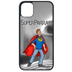 Ударопрочный чехол на смартфон // iPhone 11 Pro Max // "Суперкрестный" Смешной Отец, Utaupia, серый