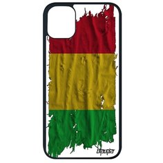 Необычный чехол на смартфон // Apple iPhone 11 Pro Max // "Флаг Мали на ткани" Патриот Страна, Utaupia, белый