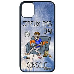 Красивый чехол на смартфон // Apple iPhone 11 Pro Max // "Не могу - у меня приставка!" Рисунок Игра, Utaupia, голубой