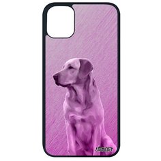 Чехол на смартфон // Apple iPhone 11 Pro Max // "Лабрадор" Поводырь Зверь, Utaupia, розовый