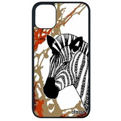 Красивый чехол на смартфон // iPhone 11 Pro Max // "Зебра" Horse Полосатая, Utaupia, цветной