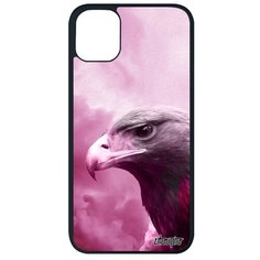 Красивый чехол на смартфон // Apple iPhone 11 Pro Max // "Орел" Царь Стиль, Utaupia, розовый