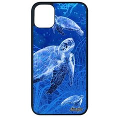 Защитный чехол на смартфон // iPhone 11 Pro Max // "Черепаха" Панцирная Стиль, Utaupia, голубой