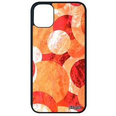Противоударный чехол на смартфон // iPhone 11 Pro Max // "Планеты" Цикл Круг, Utaupia, оранжевый