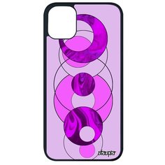 Защитный чехол на смартфон // Apple iPhone 11 Pro Max // "Круги" Рисунок Эффект, Utaupia, фуксия