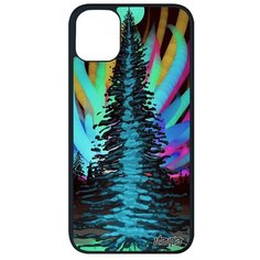 Защитный чехол на смартфон // Apple iPhone 11 Pro Max // "Зимняя ель" Лес Дизайн, Utaupia, цветной