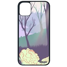 Модный чехол на смартфон // Apple iPhone 11 Pro Max // "Лесные розы" Озеро Природа, Utaupia, цветной