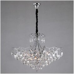 Подвесная люстра с хрусталем 10080/12 хром / прозрачный хрусталь Eurosvet