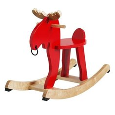 EKORRE экоррэ Лось-качалка, красный/каучуковое дерево Ikea