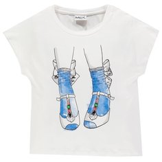 Футболка MEK, размер 8y (128), белый