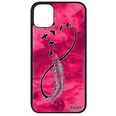 Противоударный чехол на смартфон // Apple iPhone 11 Pro Max // "Бесконечность" Вечный Дизайн, Utaupia, фуксия