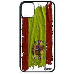 Чехол на смартфон // iPhone 11 Pro Max // "Флаг Испании на ткани" Стиль Дизайн, Utaupia, белый