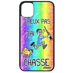 Стильный чехол на смартфон // iPhone 11 Pro Max // "Не могу - у меня охота!" Карикатура Повод, Utaupia, цветной