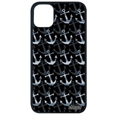 Красивый чехол на смартфон // iPhone 11 Pro Max // "Якорь" ВМФ Моряк, Utaupia, темно- серый