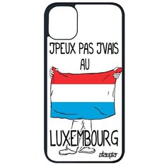 Чехол на смартфон // iPhone 11 Pro Max // "Еду в Люксембург" Принт Рисунок, Utaupia, белый