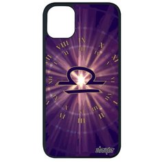 Ударопрочный чехол на смартфон // iPhone 11 Pro Max // "Гороскоп Весы" Астрологический Планета, Utaupia, фиолетовый