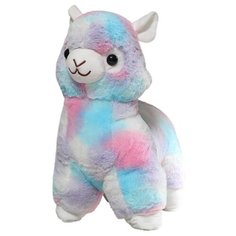 Мягкая игрушка лама милая красивая плюшевая голубая яркая 50 СМ. Ball Masquerade