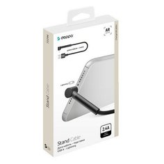 USB дата- кабель Deppa Stand USB - Lightning подставка алюминий (D-72294) 1м черный