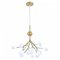 Подвесная люстра Natali Kovaltseva GRACE 75124/12С GOLD SATIN 12*20W G4 золото