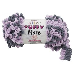 Пряжа для вязания Ализе Puffy More (100% микрополиэстер) 2х150г/11,5м цв.6285 ALIZE PUFFY. MORE.6285
