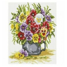 Мозаика на подрамнике 20*25 см Белоснежка 551- ST- S Цветочное счастье