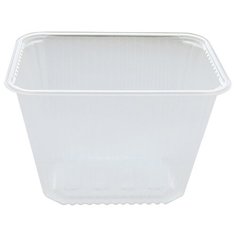 Контейнеры пищевые одноразовые Контейнеры одноразовые OfficeClean 2000мл, набор 100шт без крышек, 186*132*134мм, ПП, прозрачные