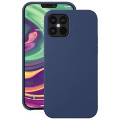 Чехол для Apple iPhone 12\12 Pro Deppa Liquid Silicone синий
