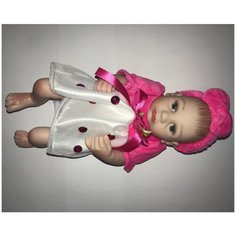 Reborn Kaydora Виниловая кукла Реборн (Reborn Dolls) - Девочка в белой шапочке в горошек (28 см)