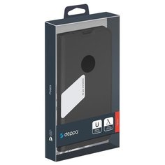 Чехол Deppa Book Cover Silk Pro для Samsung Galaxy A02S черный PET синий