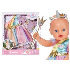 Платье для куклы 43 см Baby Born Deluxe Princess Единорог Zapf Creation