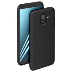 Чехол Case Silk для Samsung Galaxy A6, черный, Deppa