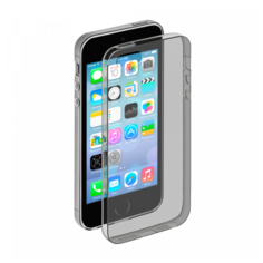 Накладка Deppa Gel Case iPhone 5/5S/SE прозрачная черная