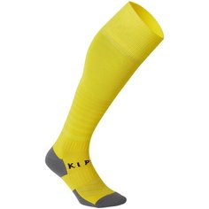 Футбольные гетры взрослые F500 желтые KIPSTA Х Decathlon Лимонный Желтый/Медовый 39/41