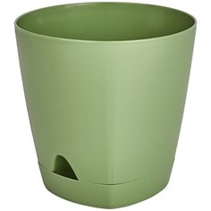 Горшок для цветов AMSTERDAM 17 см 2,5 л, с прикорневым поливом, оливковый In Green