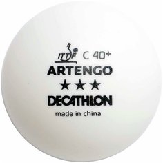 Мячи для игры в настольный теннис TTB 900C 40+ 3* 4 шт. PONGORI X Декатлон Decathlon