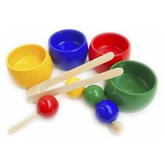 Игры Монтессори. Развивающая игра "Шнуровка- сортер 4 цвета Эврилэнд