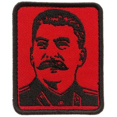 Нашивка шеврон (патч) на липучке Shevrons "Сталин в мундире" 7,2х8,7 см тактический