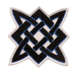 Нашивка шеврон (патч) на липучке Shevrons "Звезда Руси" (Синий) 6,5х6,5 см тактический