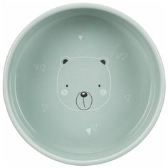 Миска керамическая Junior, 0.8 л/ф 16 см, цвета в ассортименте, Trixie (товары для животных, 25127, цвет может отличаться)