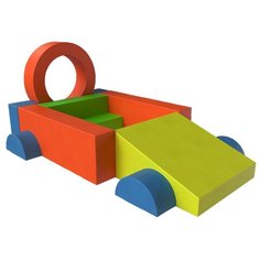 Мягкий игровой комплекс ROMANA Спорткар ДМФ-МК-10.87.03, оранжевый/желтый/голубой