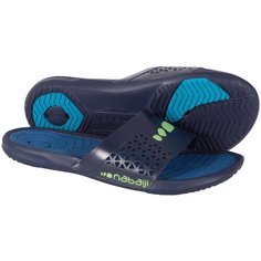 Шлепанцы для бассейна мужские SLAP 500 PLUS NABAIJI Х Decathlon Синий Графит/Глубокий Синий/Синий 39/40