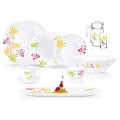 Столовый набор КАРИН КРЕЙЗИ ФЛАУЭР 46 предметов Luminarc