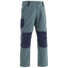 Брюки походные модульные MH500 на 2–6 лет дет., размер: 103-112 CM 4-5, цвет: Сине-Серый QUECHUA Х Декатлон Decathlon