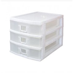 Комод Мини 3, 3 ящ., 19,5х27x20 см, Милих пластик